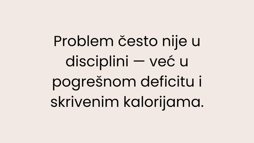 Zašto nemaš rezultate iako vodiš računa o ishrani: 2 glavna razloga (i rešenje)