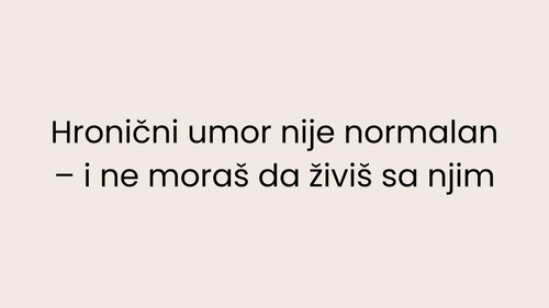 Hronični umor kod žena: zašto si stalno iscrpljena i kako da povratiš energiju