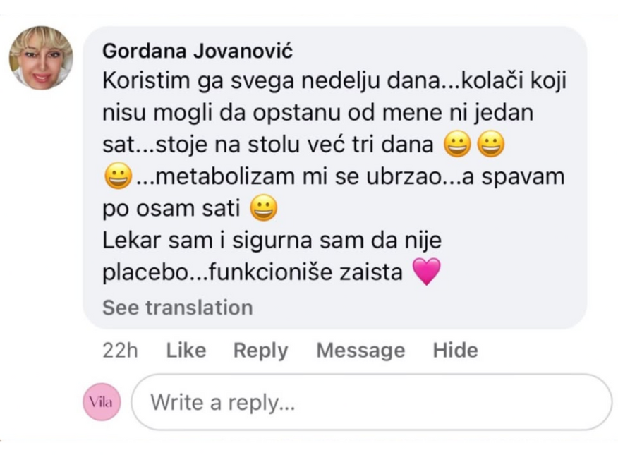 Utisak korisnice