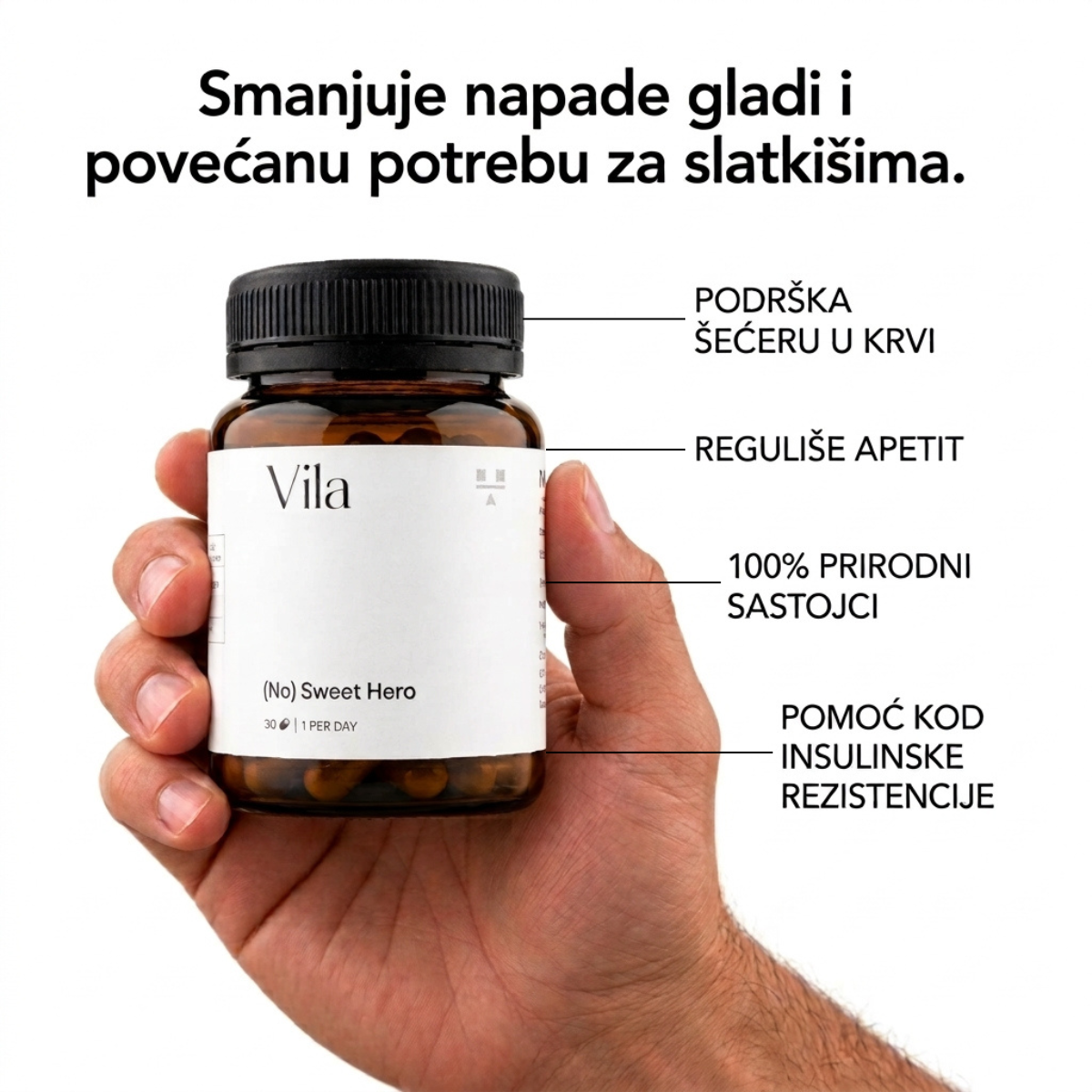 (No) Sweet Hero: smanjuje napade gladi i povećanu potrebu za slatkišima